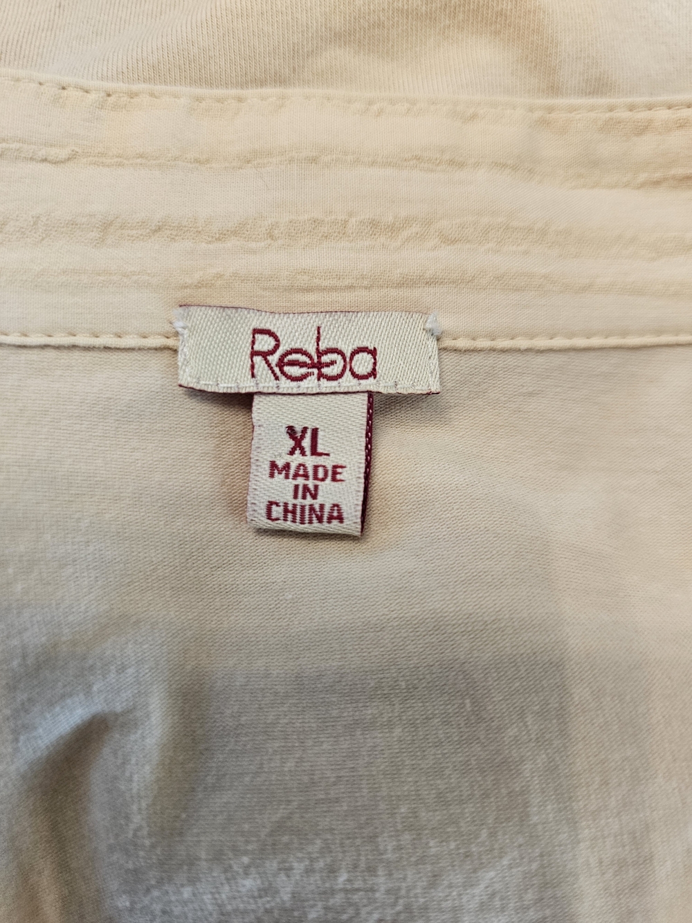 Reba Cream Button-Front Embroidered Boho Blouse - Picture 3 of 3